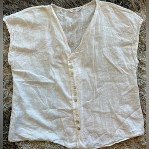 Sleeveless white top